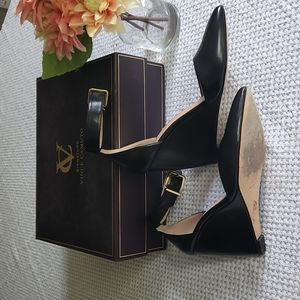 Vince Camuto VI-SOLANNA Black Resina Wedge